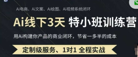 AI实操培训第20-21期线下，0基础保姆级教程，3月最新整理，企业获客、降本增效、打造超级个体-网创联盟