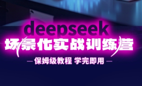 DeepSeek场景化实战训练营,保姆级教程,学完即用,手把手教你用DeepSeek提升效率-网创联盟